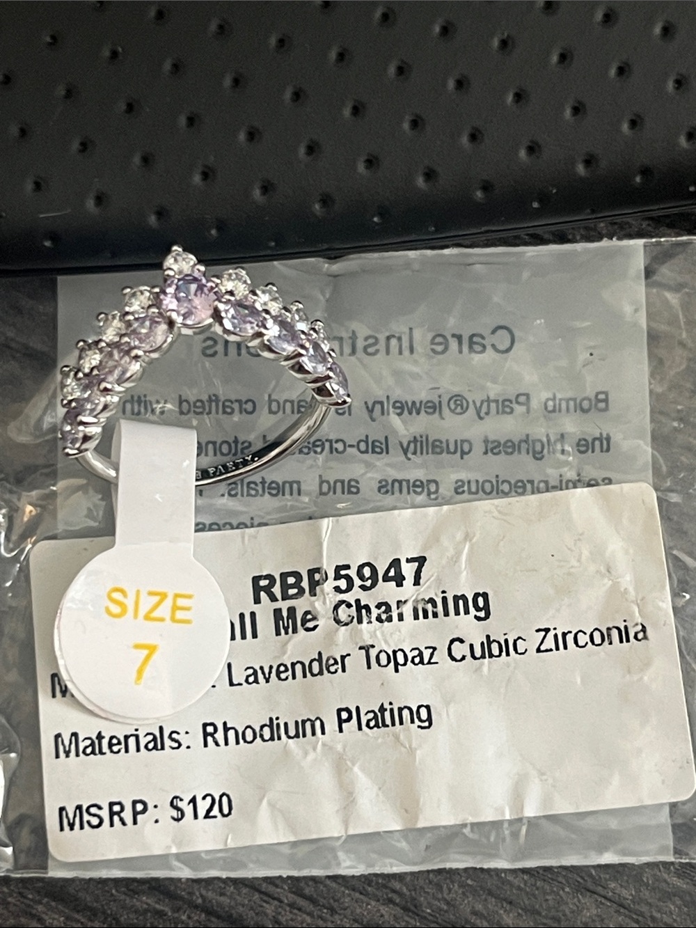 Bomb Party NWT ‘Call Me Charming’ Ring